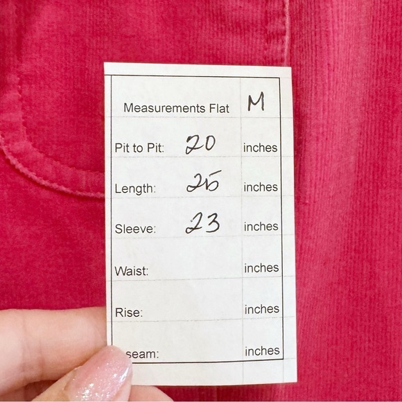 Lilly Pulitzer Pink Fuchsia Corduroy Blazer Elbow Patch Jacket Size M - Picture 13 of 13